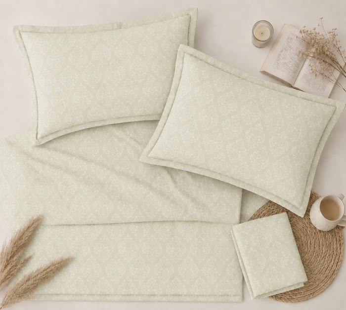 IMPERIA - Sage green Damask