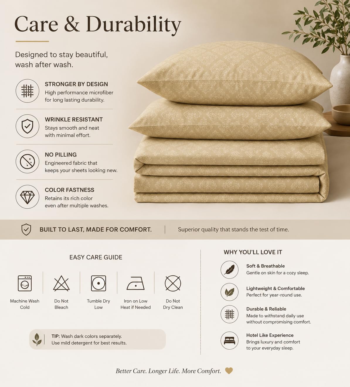 IMPERIA - Camel Damask