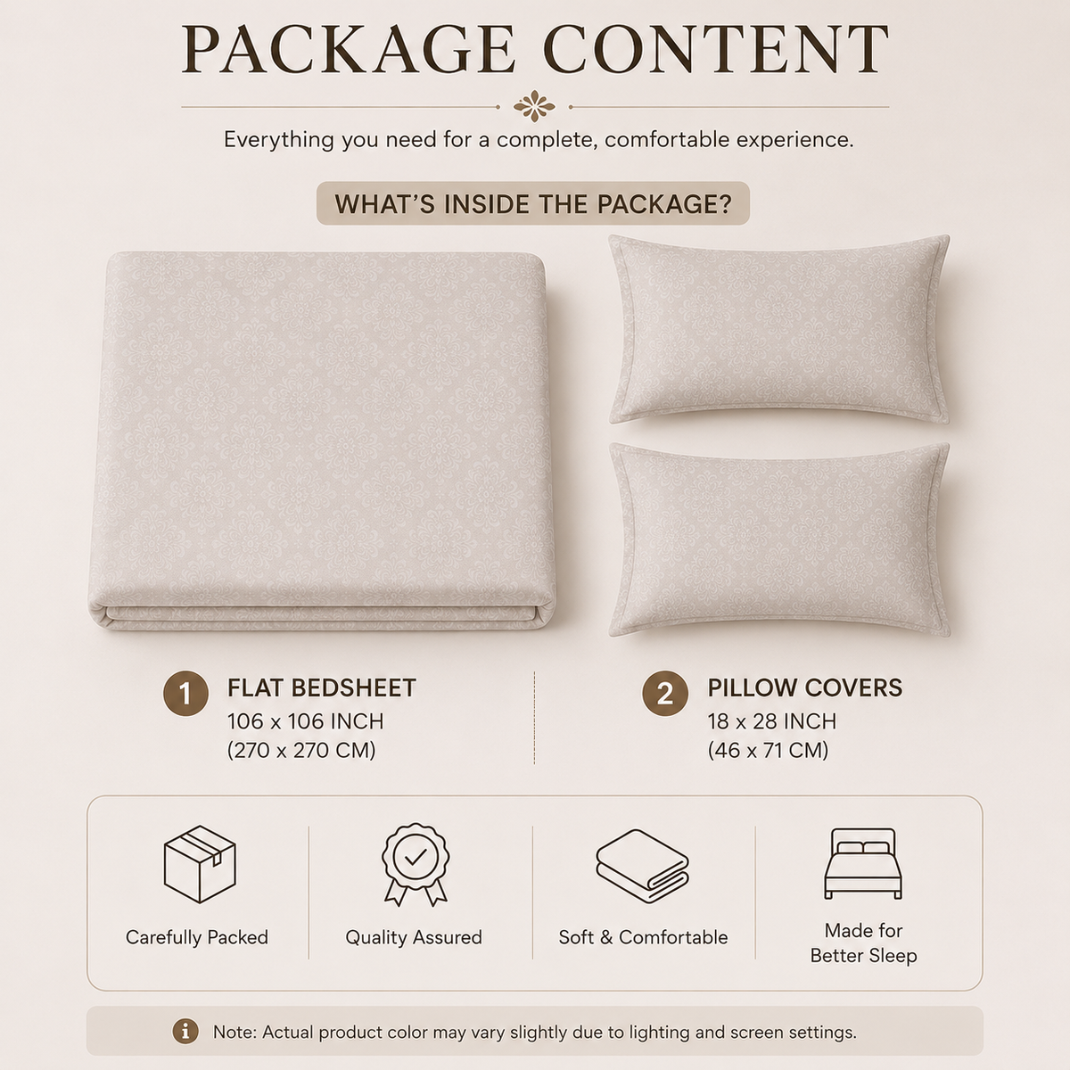IMPERIA - Ivory Pink Damask